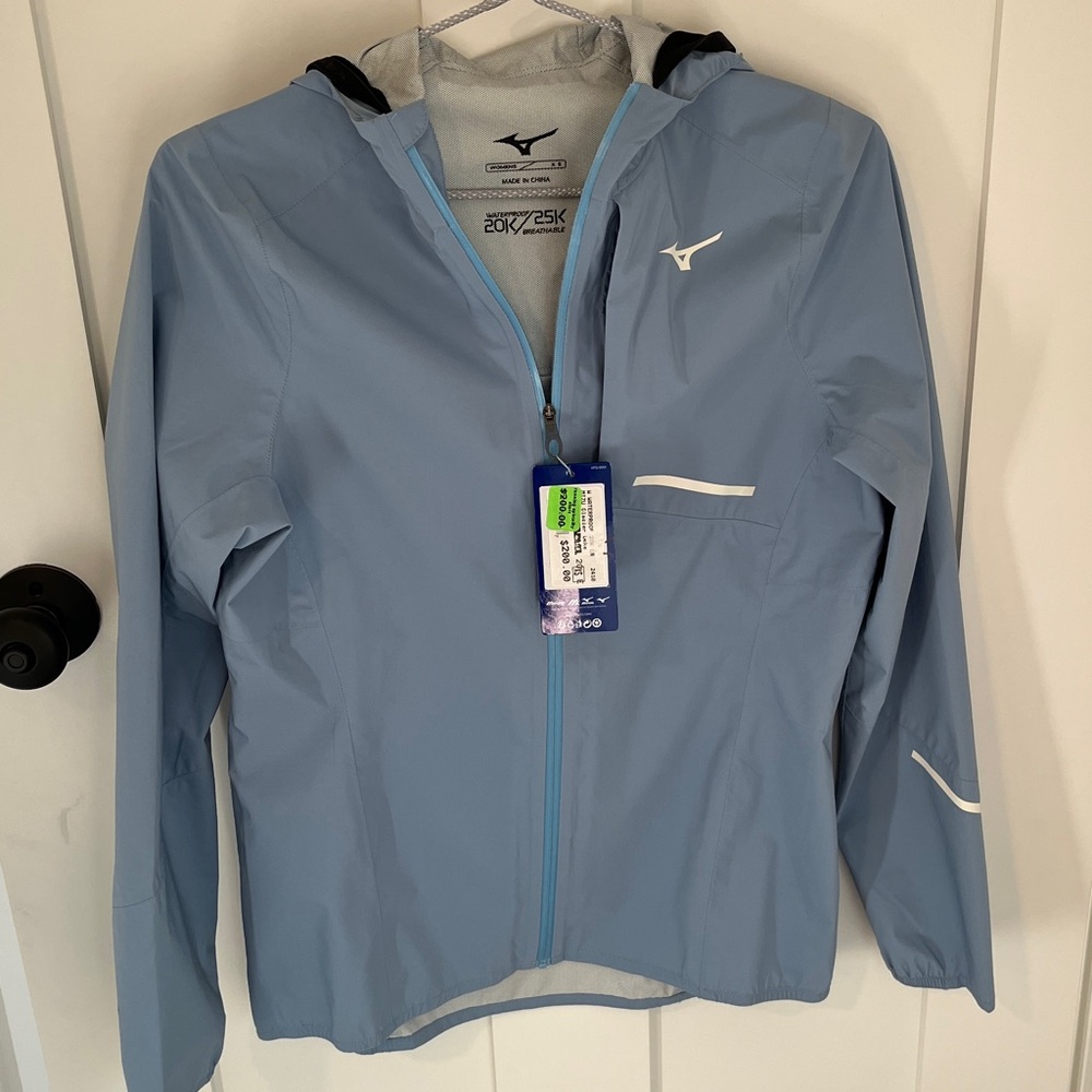 Light Blue (Glacier Lake) Women’s Mizuno Hooded Active wear Jacket - Picture 10 of 12